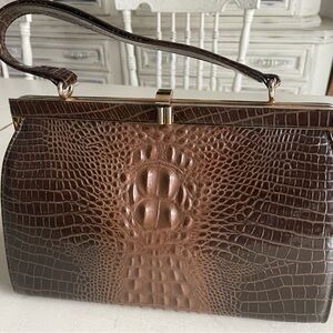 Vintage 60’s Crocodile Pattern embossed  Handbag